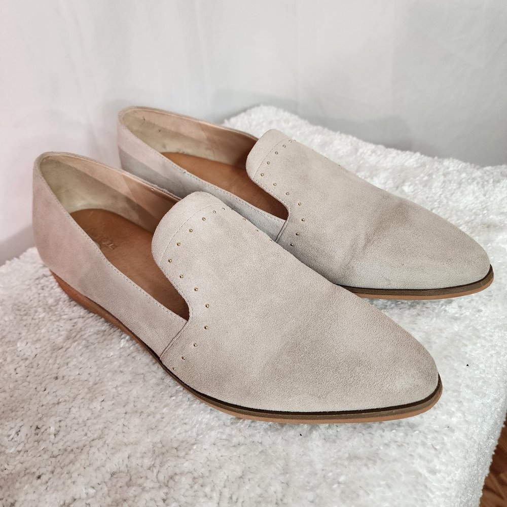 Dr Scholls Original Collection Keane Womens Shoes Size 10 M Greige Suede Pull On